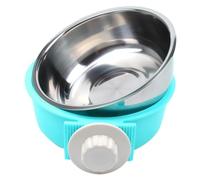 KOCKSHION Gamelle Suspendue en Acier Inoxydable pour Petits Oiseaux et Chats, Facile à Nettoyer, Composée de Deux Parties, pour Cage d'animaux