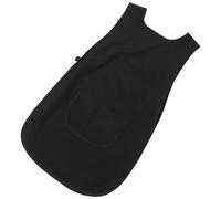 KOCKSHION Gilet de Coiffeur Professionnel en Polyester Noir, Confortable et Protecteur, Tablier sans Manches pour Stylistes Salons de Coiffure et Restauration