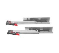 KOCKSHION Glissières de Tiroir Cachées à Fermeture Douce Glissières Undermount Acier Robuste Extension Complète Silencieuse pour Armoires sans Cadre de Cuisine