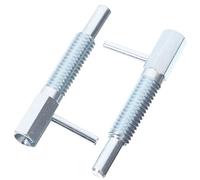 KOCKSHION Goupille de Verrouillage Rétractable Auto-bloquante en Acier Inoxydable M6, Piston à Ressort Métallique Haute Dureté, Lot de 2 pour Construction Navale