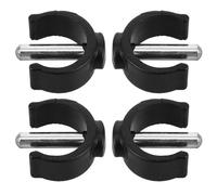 KOCKSHION Goupilles de Verrouillage en ABS et Métal pour Béquilles et Cannes de Marche, Lot de 4, Fixation Sécurisée Pince de C, Utilisation pour Aides à Marche