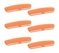 KOCKSHION Guide D'aiguisage de Couteaux 6pcs en Plastique Orange Fixation D'angle Précise Cuisine et Camping, Stable et Sécurisé
