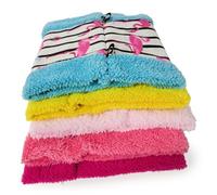 KOCKSHION Hamac Suspendu pour Oiseaux Petits, Nid Triangulaire en Toile et Peluche, Chaud pour l'hiver, Motif Élégant, pour Décoration et Petits Animaux