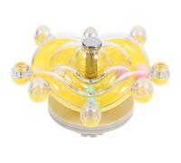 KOCKSHION Interactif Animaux Petits et Perroquets Inoxydable pour Acier ABS de Roue Rotative Jaune en à Mâcher et Se Divertir Oiseaux Quotidien