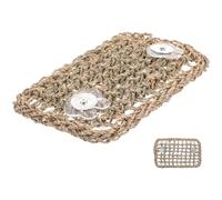 KOCKSHION Jouet à Mâcher Orange en Plante Aquatique pour Lapins et Rats Suspendu Accessoires de Fixation Favorise Bien-être Physique et Mental pour Cage d'animaux
