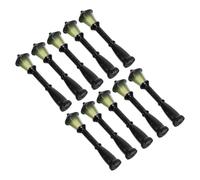 KOCKSHION Lampadaire Miniature Éclairage Doux pour Maison de Poupée 10 Pièces Mini Lumières LED en Résine, Lampe à Poteau Style Parc Décor de Scène Miniature, pour Maquette et Bac à Sable
