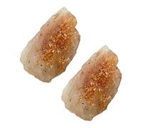 KOCKSHION Lot de 2 Énergétiques Naturelles Brute pour Chakras Cristaux de Décoration de Yoga Formes Irrégulières Bien-