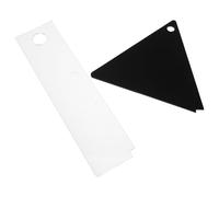 KOCKSHION Lot de 2 Grattoirs à Cire pour Snowboard en Acrylique, Forme Triangulaire et Rectangulaire, Outils de Ski Légers et Portables pour Entretien et Réparation de Snowboard, Accessoire