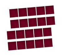 KOCKSHION Lot De 20 Serviettes De Table Jetables De Couleur Unie Pour Cocktail Déjeuner Fête Mariage Buffet Rouge
