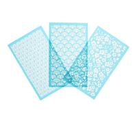 KOCKSHION Lot de 3 Pochoirs pour Pâte Polymère Surface Lisse, Lavables, en Polyester, pour Bricolage et Décoration de Fête pour Garçon et Filles