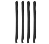 KOCKSHION Lot de 4 Cache-Chaînes Suspendre Lumineuse Housses en Tissu Anti-Rouille Longueur 06 M Couleur Noire Protection Légère pour Chaînes de Lampes Accessoire DIY pour Lustres et