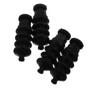 KOCKSHION Lot de 4 Joints en Caoutchouc Étanches pour Tige de Poussée de Bateau Radiocommandé, Housse Accordéon Imperméable 38 Mm, Protège-Canne Flexible pour Maquette Bateau Modélisme