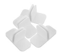 KOCKSHION Lot de 4 Pinces de Séparation en Plastique Blanc pour Tiroirs Cuisine, Design Multifonctionnel et Fixation Sécurisée pour Organiser Couverts et Chaussettes