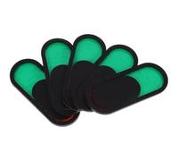 KOCKSHION Lot de 5 Panneaux D'état de Porte en Plastique Noir pour Bureau et Maison, Indicateur Vacant/occupé pour Communication de Confidentialité Facile à Installer