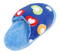 KOCKSHION Mâcher Résistant pour Chien, Pantoufle Peluche Interactive Bleue Son, Molaire pour Chiot, Accessoire Amusant et Éducatif pour Chiens, Nettoyage Dentaire et Divertissement