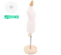 KOCKSHION Mannequin de Couture 1/4 Taille Petit, en Polyuréthane, Coton Extensible et Bois, Présentoir à Vêtements pour Poupée, Mannequin de Présentation Polyvalent pour Couleur Aléatoire