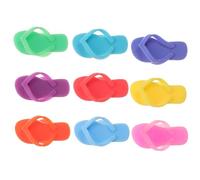 KOCKSHION Marqueurs de Boisson en Silicone Forme Pantoufle 9pcs pour Verres à Vin et Tasses, Décorations Créatives Légères, pour Diverses Fêtes et Maisons