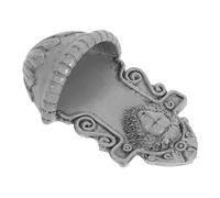 KOCKSHION Miniature Lion Head Wall Mount Décor Réaliste pour Maison de Poupée Sculpture Murale Animalière Unique Accessoire de Jardin Micro avec Détails Intriqués