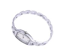 KOCKSHION Montre à Quartz Robuste Noble Cadran Blanc Argenté pour Femme Design Élégant et Simple Affaires Occasions Spéciales
