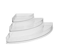 KOCKSHION Organisateur de Vernis à Ongles Surélevé 3 Niveaux 36x26x10 Cm Acrylique Transparent Multifonction Cosmétiques Maquillage Bureau Rangement Parfums