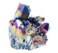 KOCKSHION Ornement En Groupe De Cristaux Galvanisé 30g, Décoration Feng Shui Unique En Cristal, Couleur Arc-en-ciel, Artisanat De Pierres, Pour Bureau Et Intérieur