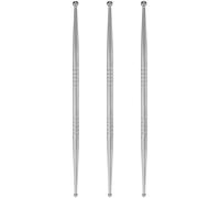 KOCKSHION Outils de Sculpture Outils Polyvalents Lot de 3 en Acier Inoxydable Argentés pour Modelage d'argile et Création Artisanale Adaptés aux Artistes et Débutants
