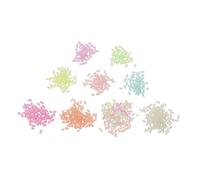 KOCKSHION Paillettes En Pâte Polymère Phosphorescentes 9 Sachets Multicolores Pour Décoration Soi-même, Accessoires Diy Coques Téléphone, Pièces Artificielles Souples Argile Polymère, Loisirs Créatifs