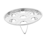 KOCKSHION Panier de Cuisson Vapeur Acier Inoxydable Support pour Œufs Rack de Cuisson à Vapeur Multifonctionnel Accessoire pour Autocuiseur et Wok Design à Double Pratique et Facile à