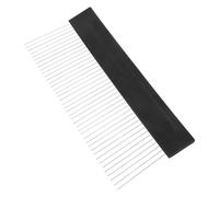 KOCKSHION Peigne Artistique en Acier Inoxydable Portable pour Création de Textures Précises, Outil de Texture de Plâtre Noir pour Décoration Intérieure et Mobilier