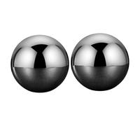 KOCKSHION Pierre de Glace en Acier Inoxydable Argenté, Résistante la Rouille, Ronde, Rafraîchisseur de Bouteille pour Whisky et Vin Blanc