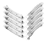 KOCKSHION Pinces à Cheveux pour Création de Barrettes et Accessoires Ensemble de 50 en Fer Argenté Clips à Ressort Polyvalents pour Coiffure Féminine