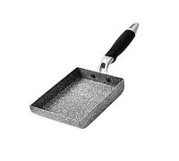 KOCKSHION Poêle à Omelette Rectangulaire Non Adhésive Pierre Maifanite Poêle Japonaise pour Tamagoyaki Ustensile de Cuisine pour Omelettes et Sandwichs Compatible avec Cuisinière à Induction