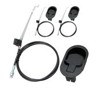 KOCKSHION Poignée de Fauteuil Inclinable avec Câble Lot de 3 Pièces en Aluminium Noir Levier de Déverrouillage Pratique Compatible avec Canapé Inclinable Accessoires de Mobilier