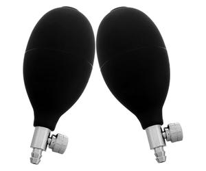 KOCKSHION Pompe Manuelle à Bulbe en Pvc Noir avec Valve de Décharge D'air, Lot de 2 Pièces, Accessoire Polyvalent pour Tensiomètres Gonflables à Usage Domestique