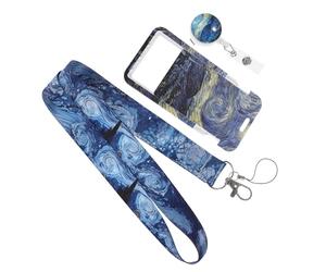 KOCKSHION Porte-badge Pochette Multifonction D'infirmière Bleu D'identification en Polyester et Plastique pour Cartes et Badges, pour L'école Activités en Extérieur