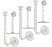 KOCKSHION Porte-cordes à Cheveux Mural Adhésif 6pcs Support sans Trace pour Organiser Bandeaux et Protéger Accessoires, Design Simple et Élégant pour Usage Intérieur