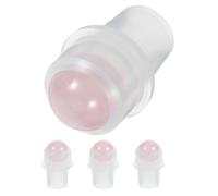 KOCKSHION Recharge D'huile pour Diffuseur 4pcs Bille de Bouteille à roulettes en Quartz Rose 10ml Réutilisable Facile à Utiliser pour Flacons Huile Essentielle Col 16mm