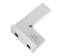 KOCKSHION Règle D’angle Droit 90° en Métal Base de Positionnement 55x40 Mm, Équerre de Serrage Compacte Travail du Bois, Outil de Mesure Précis pour Bricolage et Menuiserie