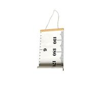 KOCKSHION Règle De Croissance Pour Garçon Fille Courbe De Croissance Hauteur Avec Corde Suspendue Décoration Murale Pour Chambre Garçon Fille Blanc