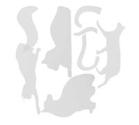 KOCKSHION Règle Patchwork en Acrylique Motif Chat Blanc, Léger et Facile à Transporter, pour Quilting et Couture, Outil Pratique pour Débutants et Amateurs de Couture