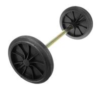 KOCKSHION Roue de Rechange en Caoutchouc Noir pour Poubelle Extérieure, avec Creux en Fer, Performance et Remplacement Facile pour Poubelle de Jardin Couleur Aléatoire