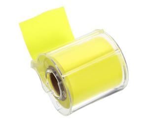 KOCKSHION Rouleau de Notes Autocollantes Multifonction Ruban Adhésif Complet Jaune Bloc-notes Portable Pratique pour École et Listes de Tâches