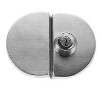 KOCKSHION Serrure de Porte en Verre Acier Inoxydable avec Double Verrouillage sans Perçage, Protection Antipince, Design Moderne pour Portes de Bureau et Vitrines en Milieu Hôtelier