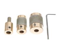 KOCKSHION Set de Meules pour Verre Cuivre et Diamant Têtes pour Vitraux Outils Abrasifs Durables avec Revêtement Émeri Faciles à Installer