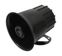 KOCKSHION Sirène D'alarme Voiture 12v Noir Klaxon à Air, Installation Simple, Plastique Robuste, Adaptée aux Situations D'urgence en Extérieur