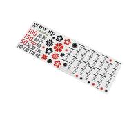 KOCKSHION Stickers Muraux Autocollants De Mesure De Hauteur Pour Garçon Fille Décor Cartoon Animaux Et Oiseaux Avec Cœurs Pour Chambre Garçon Fille Crèche Autocollants Amovibles Et