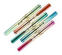 KOCKSHION Stylo Plume Rechargeable pour Étudiants, 5 Pièces avec Réservoirs D'encre, Écriture Fluide, Design Moderne en Plastique et Métal, pour Pratique de Calligraphie