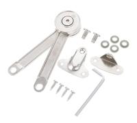 KOCKSHION Support de Porte Réglable en Acier Robuste pour Armoires et Meubles, Charnière de Maintien Silencieuse Angle D'ouverture Ajustable, Kit Complet pour Installation Facile, Usage