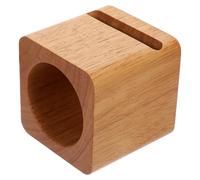 KOCKSHION Support de Téléphone en Bois Marron Cube Amplificateur Sonore Naturel sans Équipement Électronique pour Usage Intérieur et Extérieur