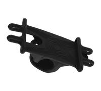 KOCKSHION Support de Téléphone pour Vélo sur Guidon en PU Noir avec Sangle, Maintien Ferme du Téléphone et Réponse Pratique, pour Guidon de Vélo et Caddie